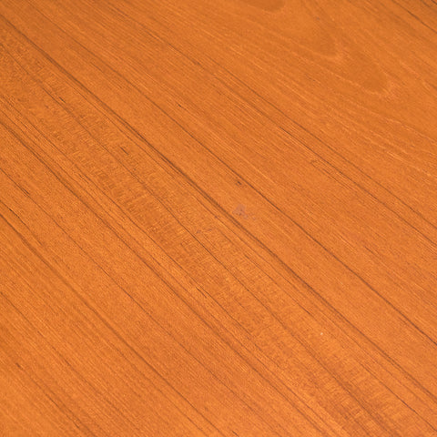 Danish dining table in teak and walnut