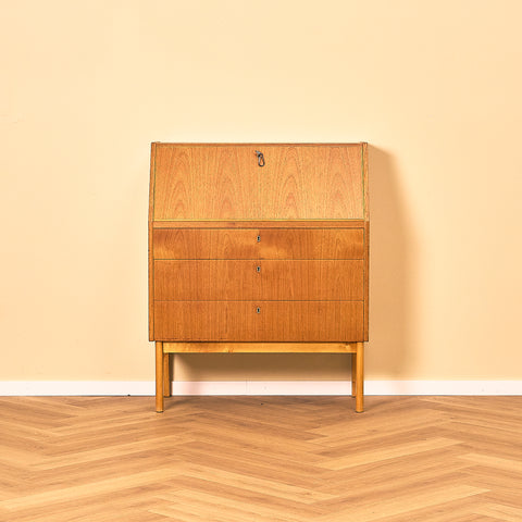 Teak Secretary Writing Desk