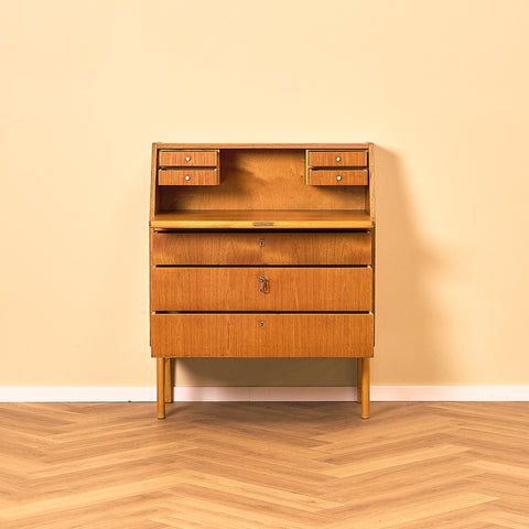 Teak Secretary Writing Desk