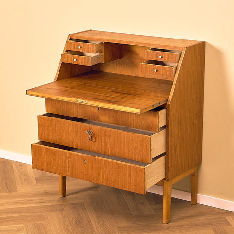 Teak Secretary Writing Desk