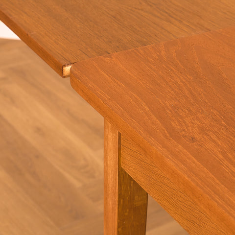 Danish dining table in teak and beech