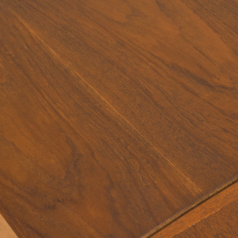 Danish dining table in teak and walnut