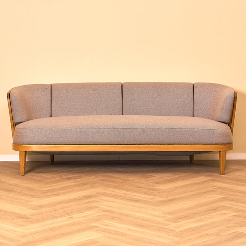 Swedish sofa in solid beech, model 'Värend' by Carl Malmsten