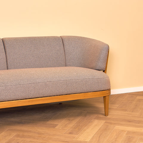 Swedish sofa in solid beech, model 'Värend' by Carl Malmsten