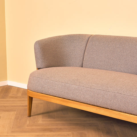 Swedish sofa in solid beech, model 'Värend' by Carl Malmsten