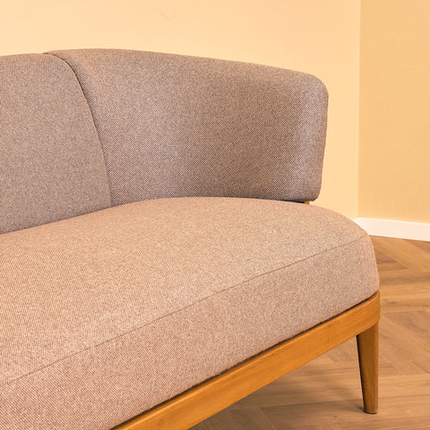 Swedish sofa in solid beech, model 'Värend' by Carl Malmsten