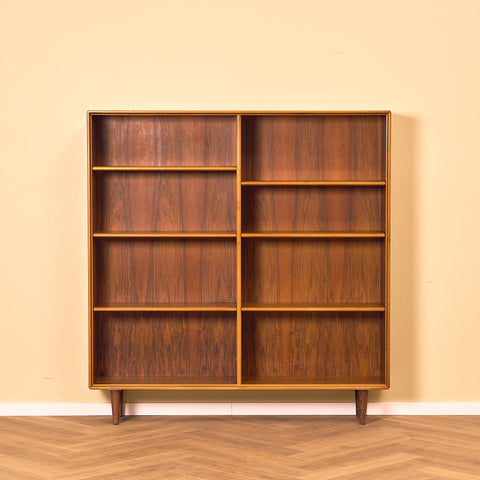 Swedish bookshelf in walnut by Bertil Fridhagen for Bodafors