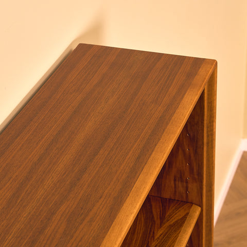 Swedish bookshelf in walnut by Bertil Fridhagen for Bodafors