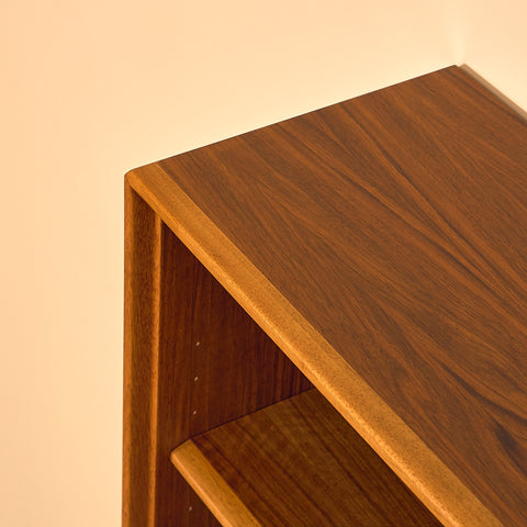 Swedish bookshelf in walnut by Bertil Fridhagen for Bodafors