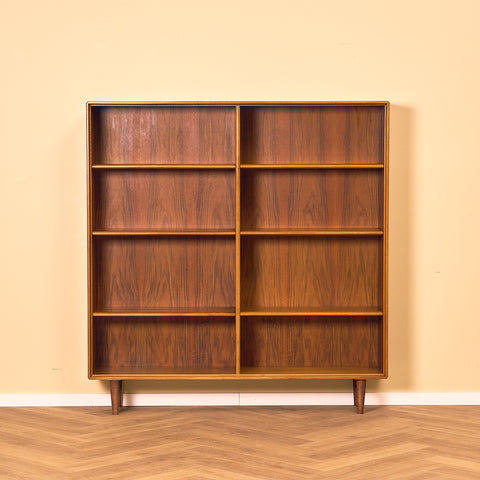 Swedish bookshelf in walnut by Bertil Fridhagen for Bodafors