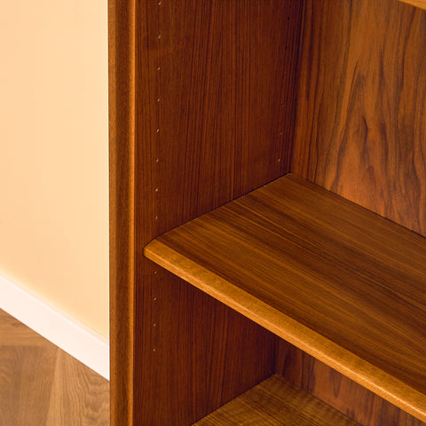 Swedish bookshelf in walnut by Bertil Fridhagen for Bodafors