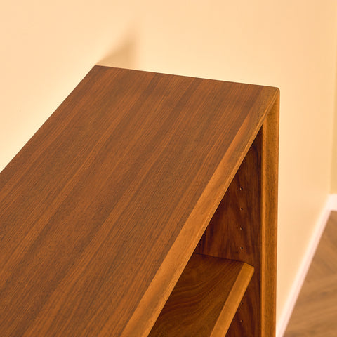 Swedish bookshelf in walnut by Bertil Fridhagen for Bodafors
