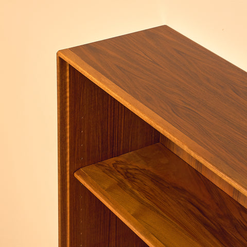 Swedish bookshelf in walnut by Bertil Fridhagen for Bodafors