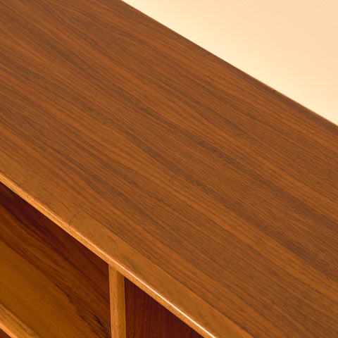 Swedish bookshelf in walnut by Bertil Fridhagen for Bodafors