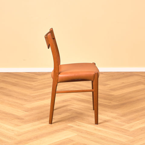 Danish set of 6 dining chairs in rosewood by Arne Wahl Iversen for Glyngøre Stolefabrik