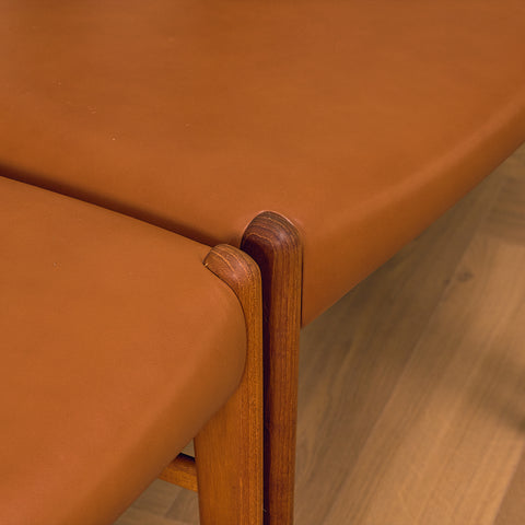 Danish set of 6 dining chairs in rosewood by Arne Wahl Iversen for Glyngøre Stolefabrik