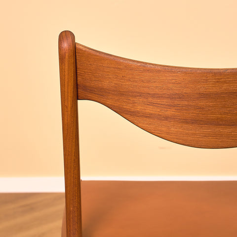 Danish set of 6 dining chairs in rosewood by Arne Wahl Iversen for Glyngøre Stolefabrik