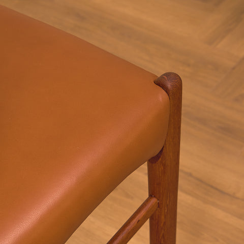 Danish set of 6 dining chairs in rosewood by Arne Wahl Iversen for Glyngøre Stolefabrik