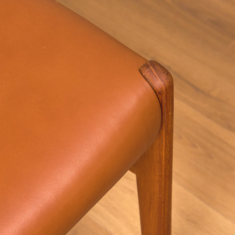 Danish set of 6 dining chairs in rosewood by Arne Wahl Iversen for Glyngøre Stolefabrik