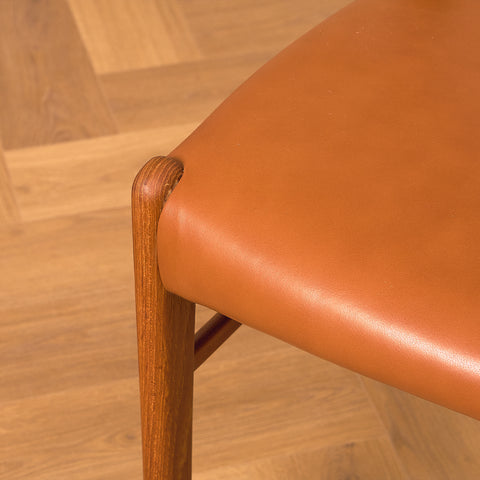 Danish set of 6 dining chairs in rosewood by Arne Wahl Iversen for Glyngøre Stolefabrik
