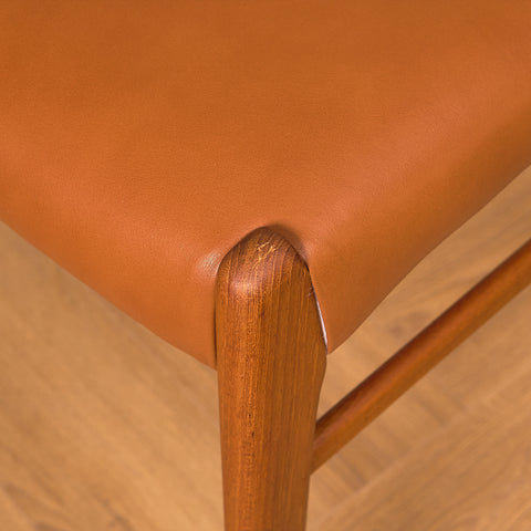 Danish set of 6 dining chairs in rosewood by Arne Wahl Iversen for Glyngøre Stolefabrik