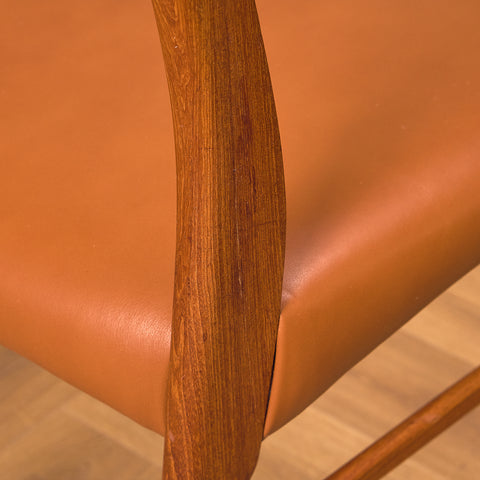 Danish set of 6 dining chairs in rosewood by Arne Wahl Iversen for Glyngøre Stolefabrik