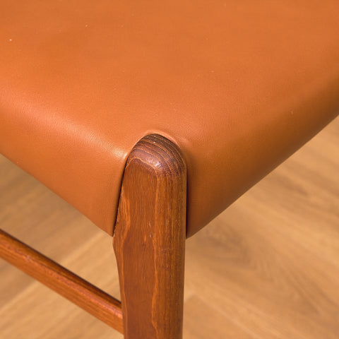 Danish set of 6 dining chairs in rosewood by Arne Wahl Iversen for Glyngøre Stolefabrik