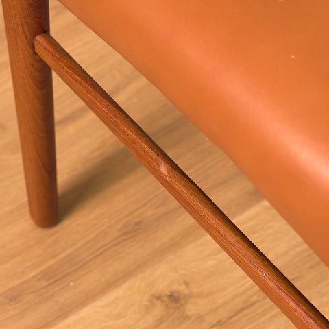 Danish set of 6 dining chairs in rosewood by Arne Wahl Iversen for Glyngøre Stolefabrik