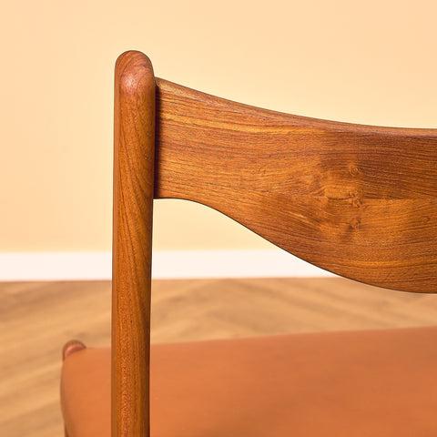 Danish set of 6 dining chairs in rosewood by Arne Wahl Iversen for Glyngøre Stolefabrik
