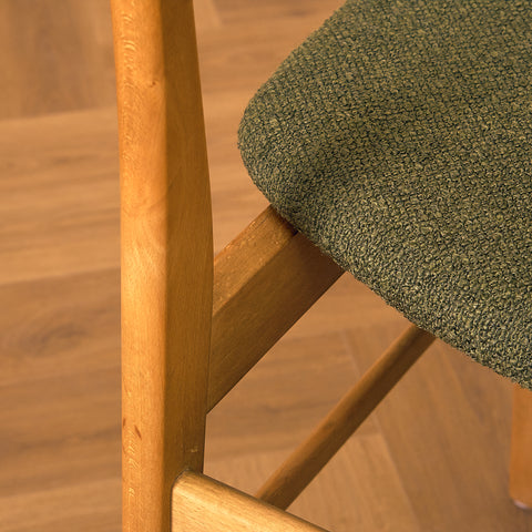 Danish dining chairs in teak and beech by Farstrup