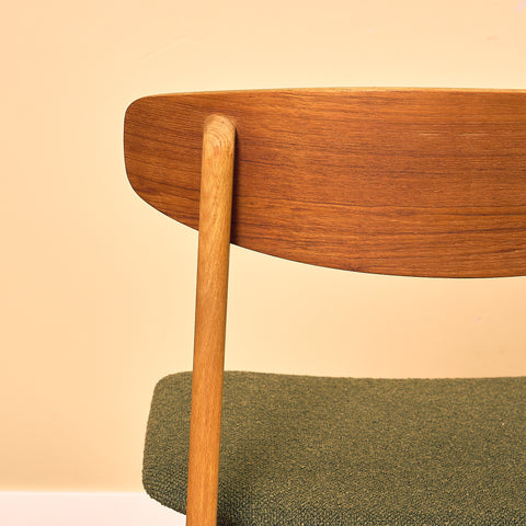Danish dining chairs in teak and beech by Farstrup
