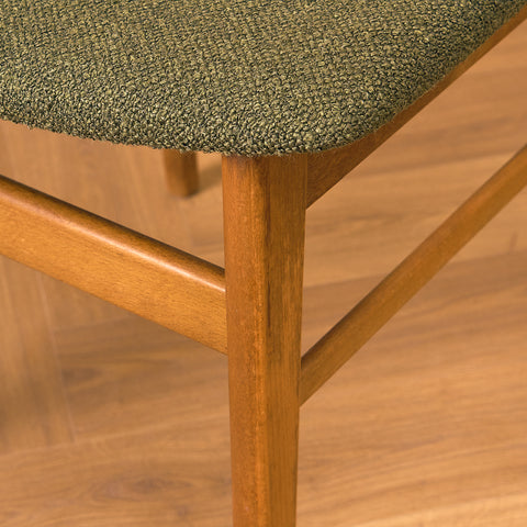 Danish dining chairs in teak and beech by Farstrup