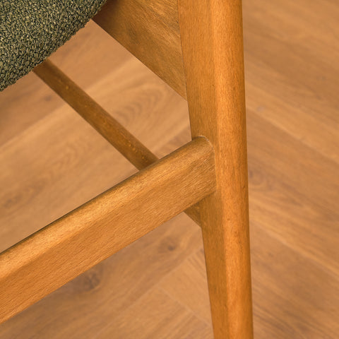 Danish dining chairs in teak and beech by Farstrup