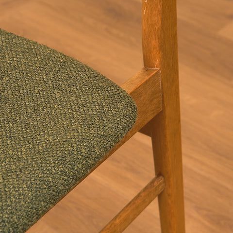 Danish dining chairs in teak and beech by Farstrup
