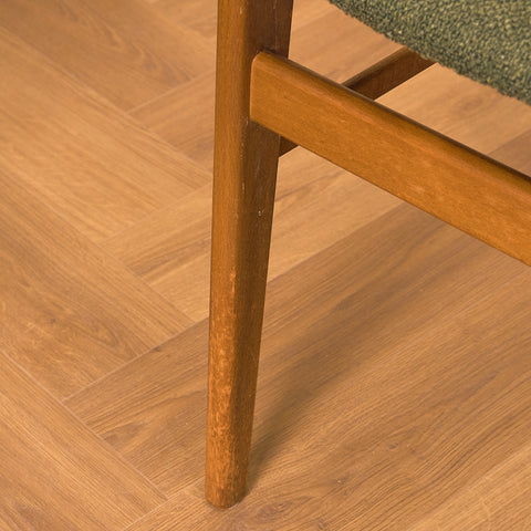 Danish dining chairs in teak and beech by Farstrup