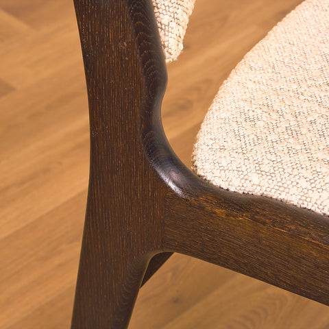 Danish dining chairs in smoked oak by Erik Buch for Anderstrup Møbelfabrik, model 89