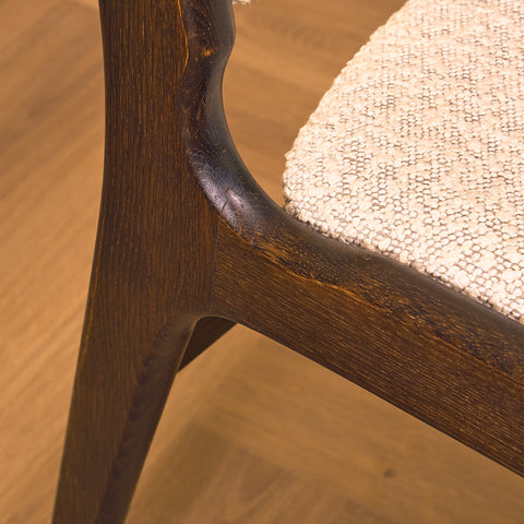 Danish dining chairs in smoked oak by Erik Buch for Anderstrup Møbelfabrik, model 89