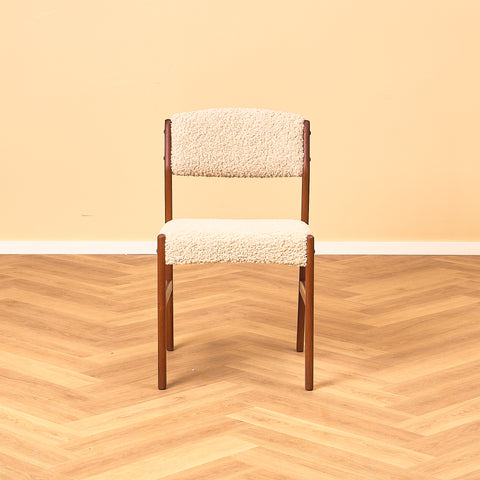Danish set of 4 dining chairs in teak by Henry Walter Klein