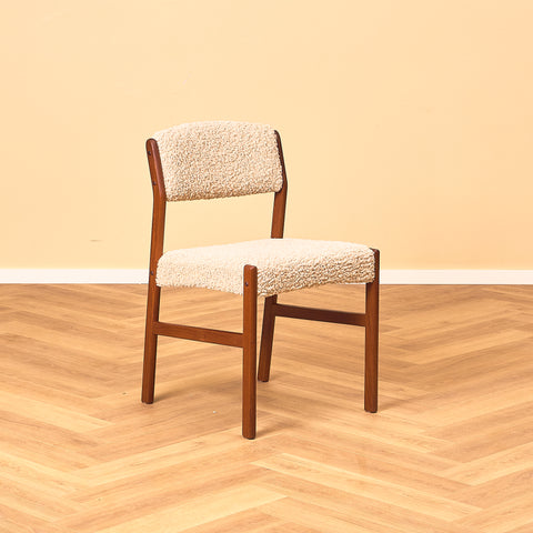 Danish set of 4 dining chairs in teak by Henry Walter Klein