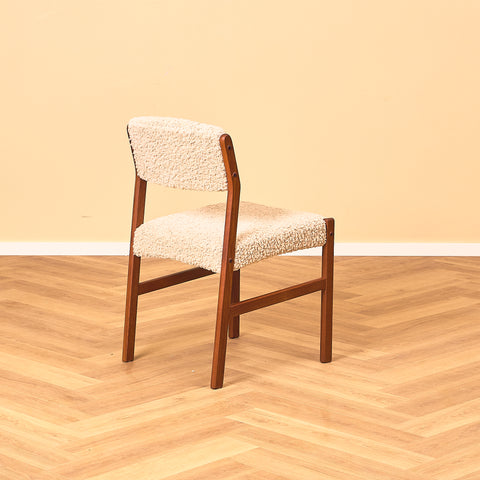 Danish set of 4 dining chairs in teak by Henry Walter Klein