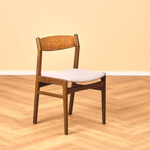 Danish dining chairs in birch by Erik Kirkegaard