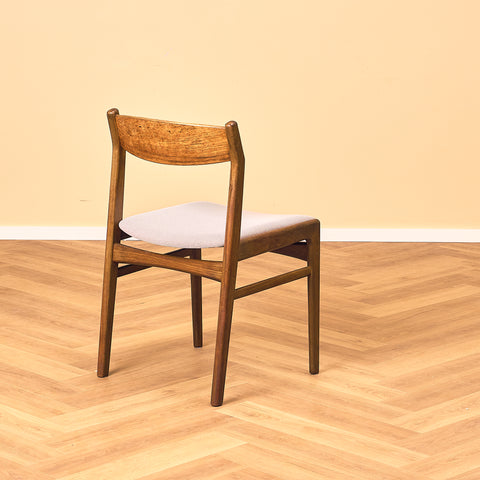Danish dining chairs in birch by Erik Kirkegaard
