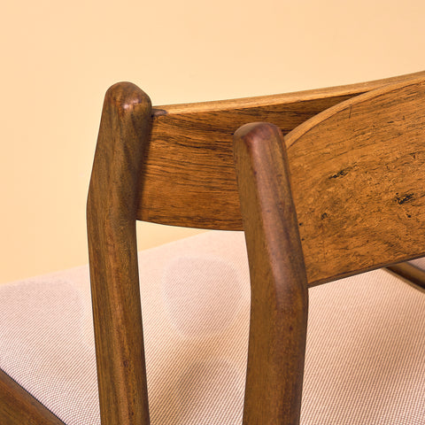 Danish dining chairs in birch by Erik Kirkegaard