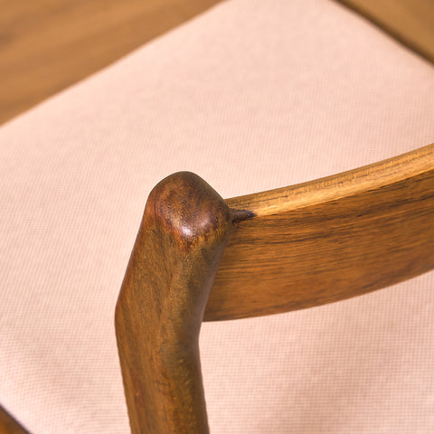 Danish dining chairs in birch by Erik Kirkegaard