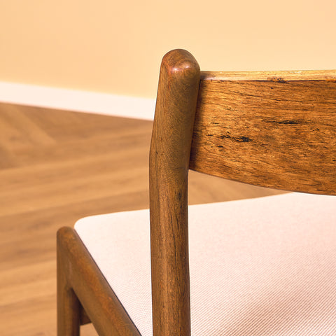 Danish dining chairs in birch by Erik Kirkegaard