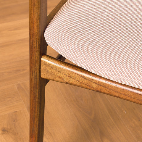 Danish dining chairs in birch by Erik Kirkegaard