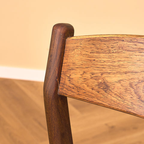 Danish dining chairs in birch by Erik Kirkegaard