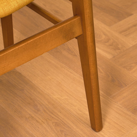 Danish dining chairs in teak & beech by Findahl Møbelfabrik, model 'Møsbol'