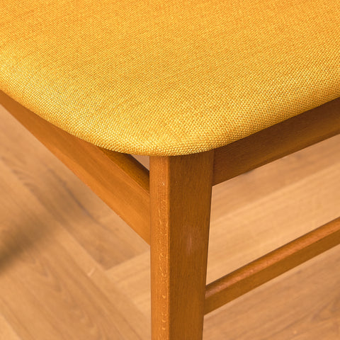 Danish dining chairs in teak & beech by Findahl Møbelfabrik, model 'Møsbol'
