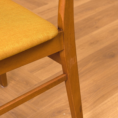 Danish dining chairs in teak & beech by Findahl Møbelfabrik, model 'Møsbol'